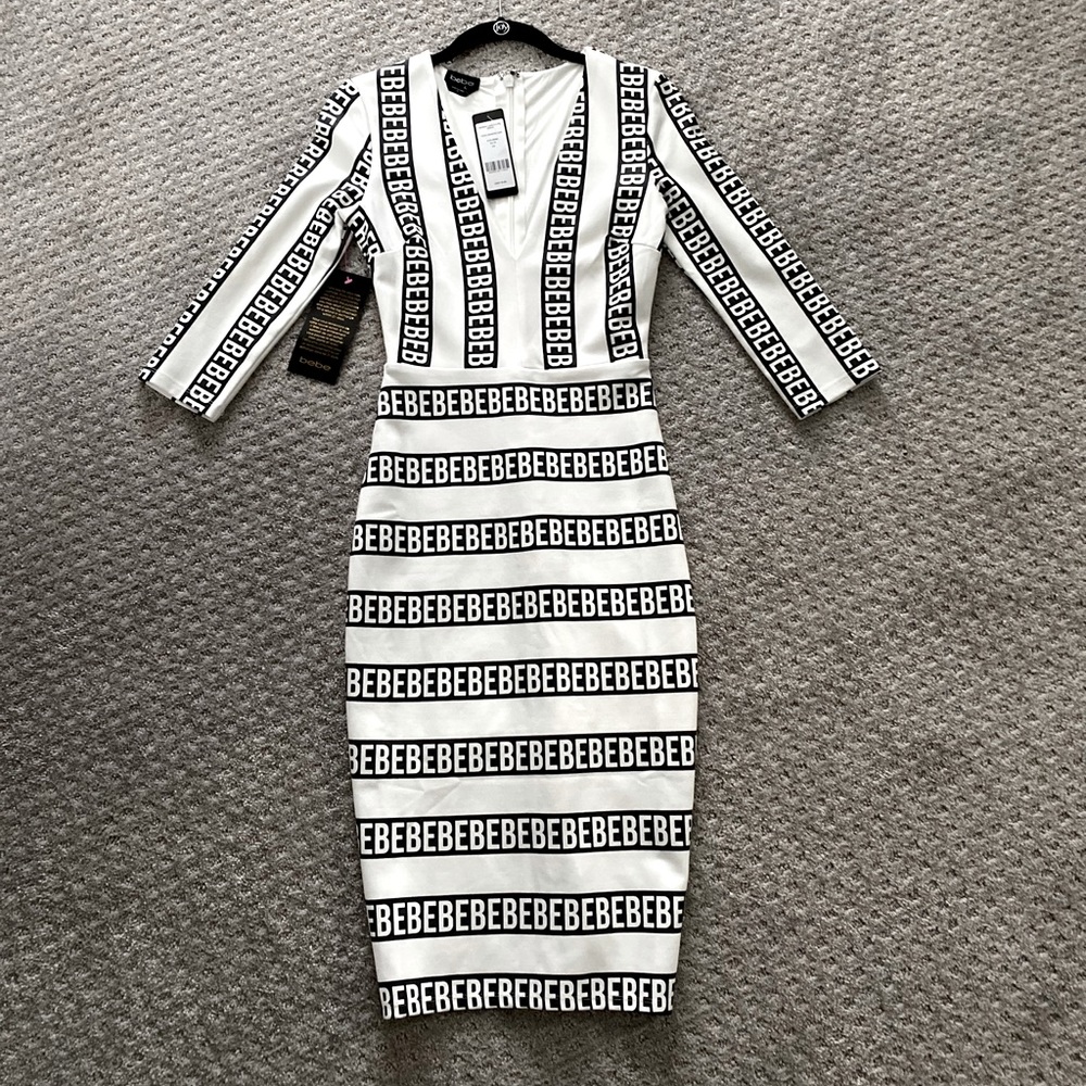 bebe body con logo dress